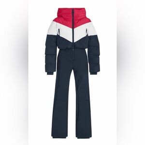 One Piece Ski Suit RED WHITE & Blue